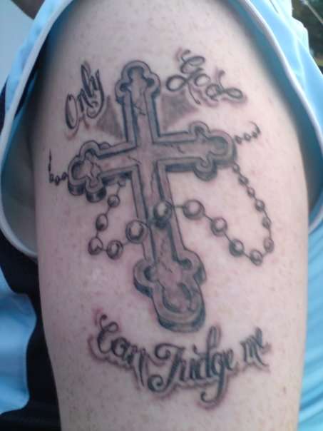 only god can judge me tattoo