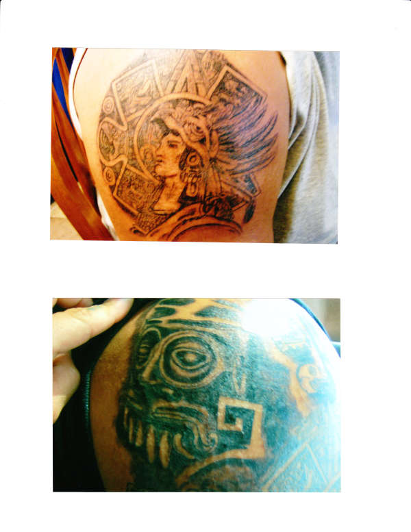 Aztec Sleeve tattoo