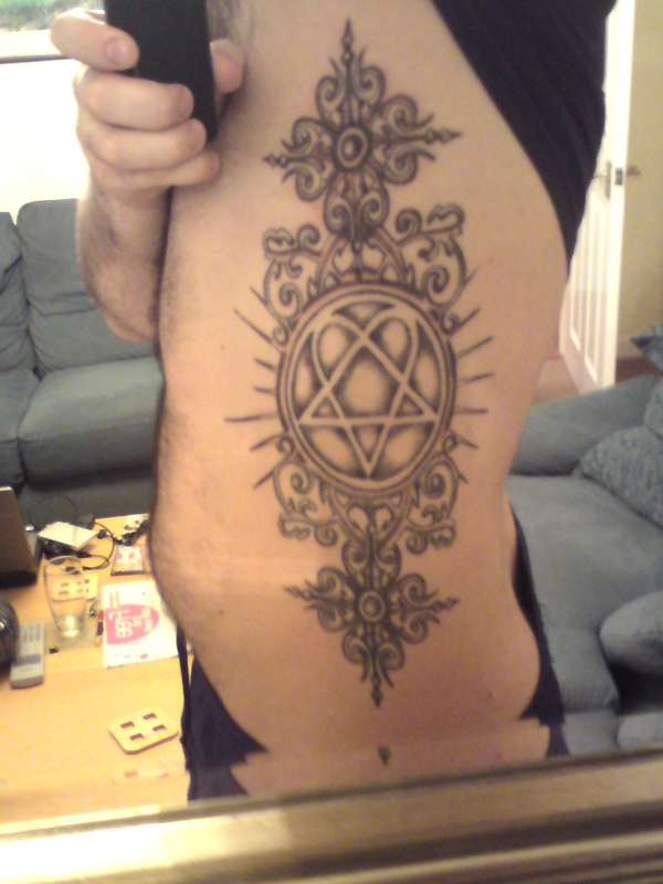 Heartagram tattoo
