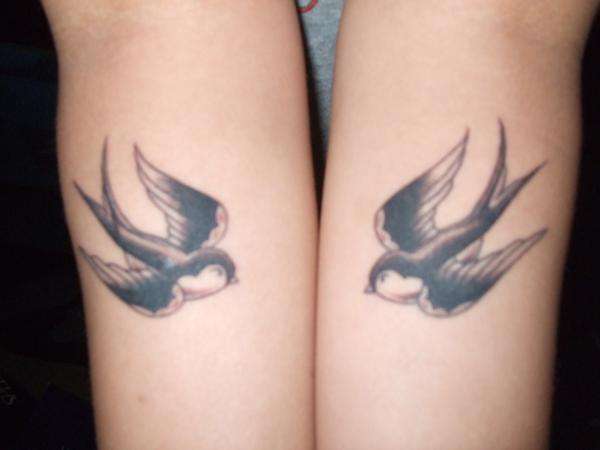 rosie and jim.. my swallows tattoo