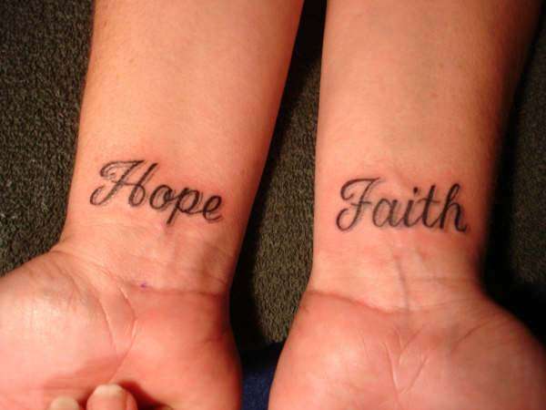 Hope and Faith tattoo