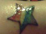 Raiinbow $tar tattoo
