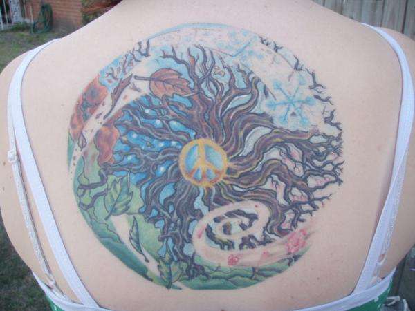peace tree, four seasons tattoo