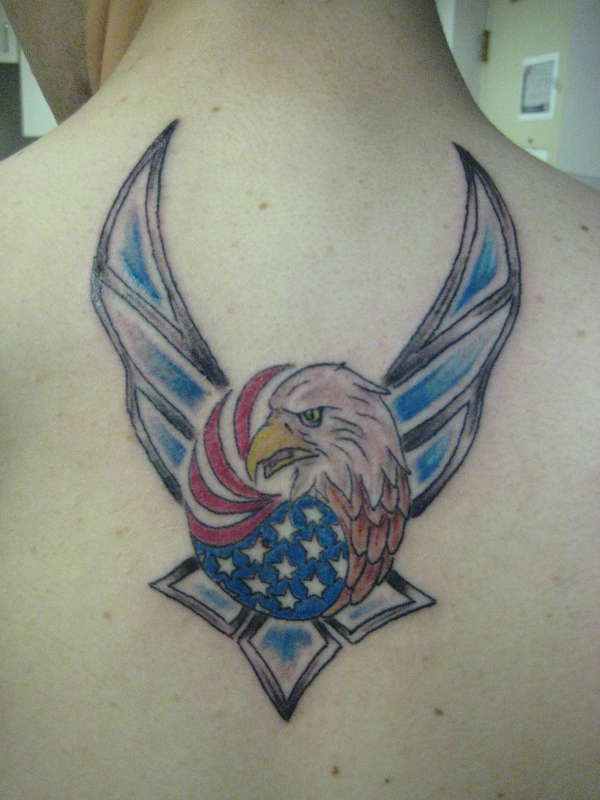Air Force with Eagle tattoo