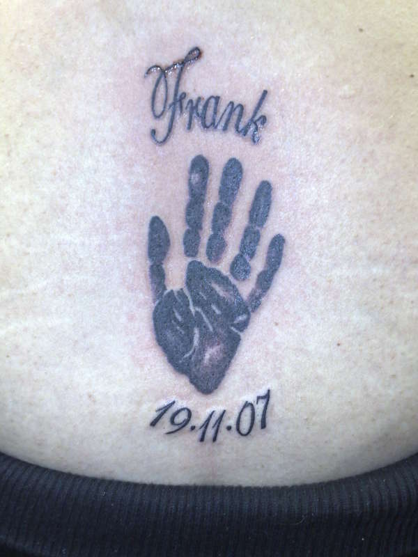Frank's Handprint tattoo