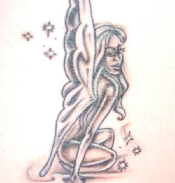 fairy on my back tattoo