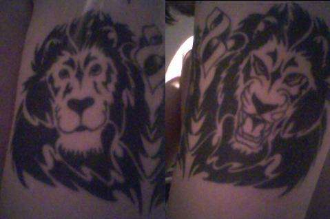 good/bad - Lions tattoo