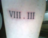 VIII . III tattoo