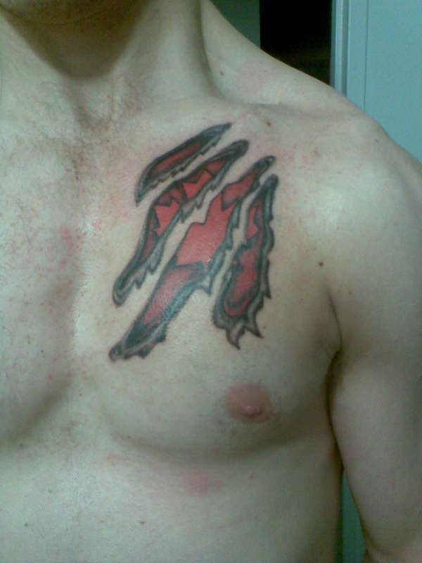 1st Tat - "Canadian at Heart" tattoo