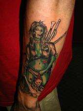 zombie girl tattoo