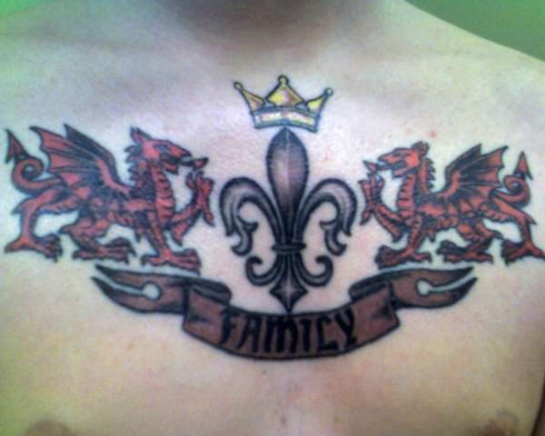 Welsh Dragons tattoo