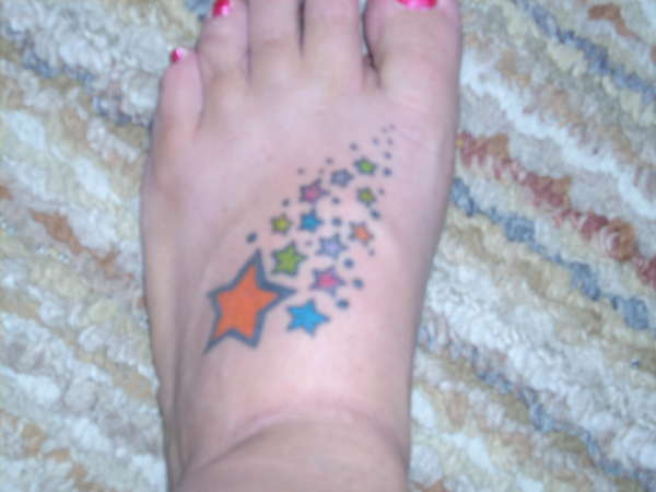 superman's wifes foot tattoo