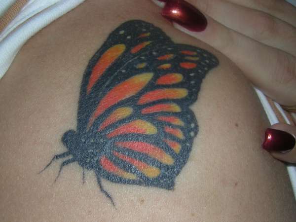 prittyblue's butterfly tattoo