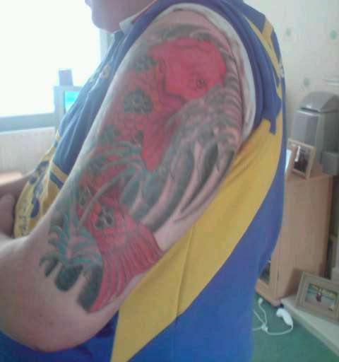 My Koi Finished tattoo