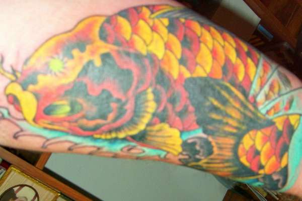 Right Forearm Koi tattoo