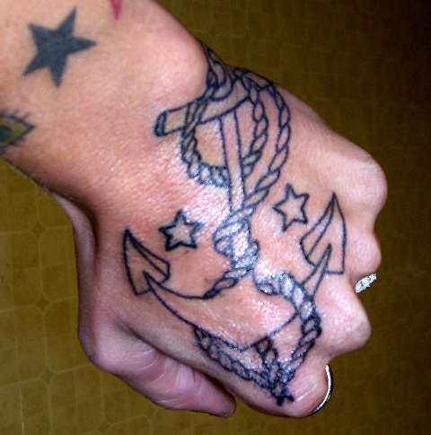 Sailor Jerry Anchor..Unfinished tattoo