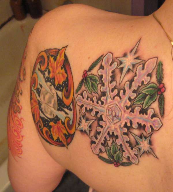 Fall and Winter Mandalas tattoo