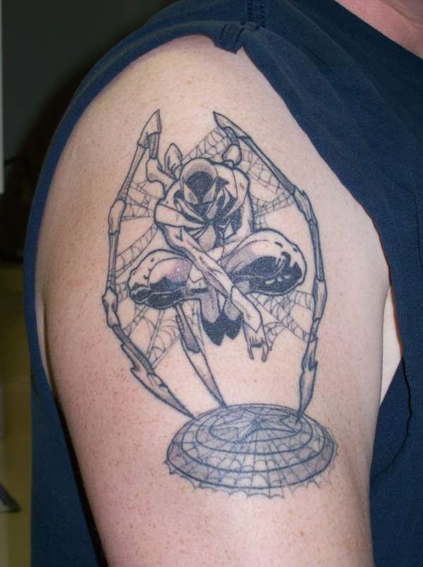 Michael Turner Civil War Iron Spider-man tattoo