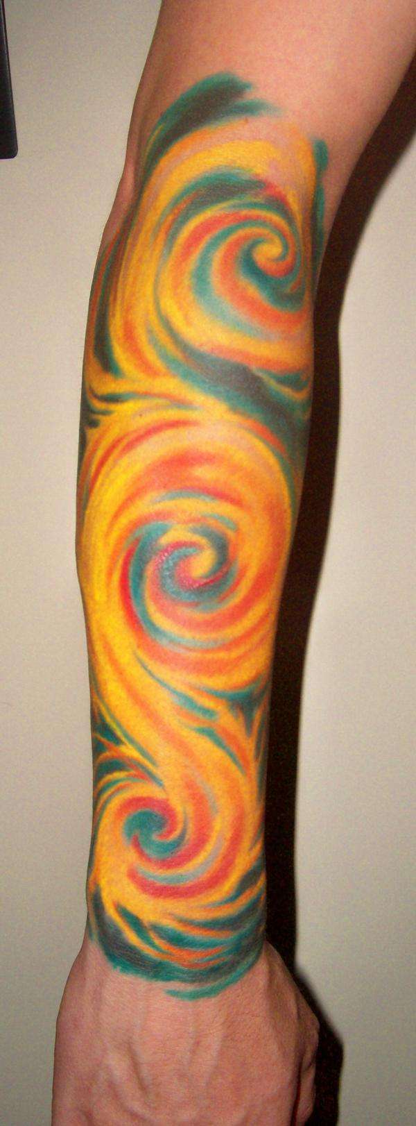 Van Gogh Fire tattoo