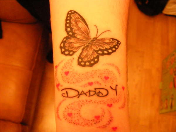 butterfly memorial tattoo