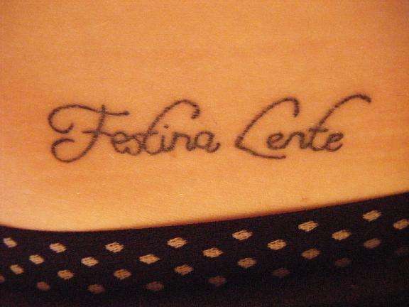 Family Script tattoo