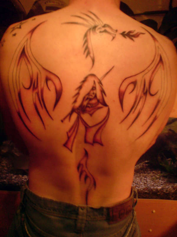 Tribal Dragon tattoo