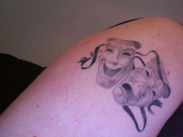 Comedy and Tradegy Masks tattoo