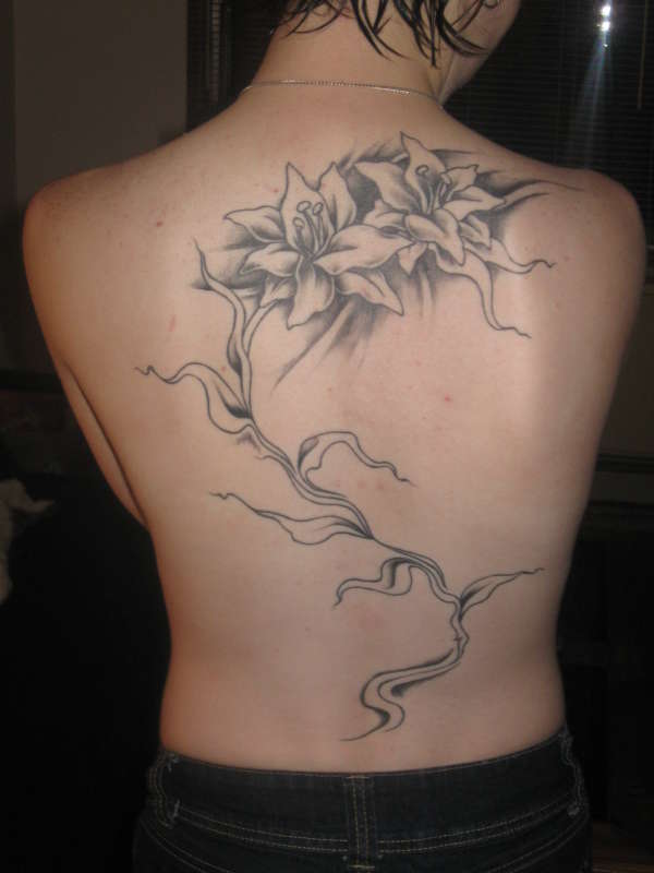 Lily tattoo.