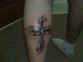 tribal cross tattoo