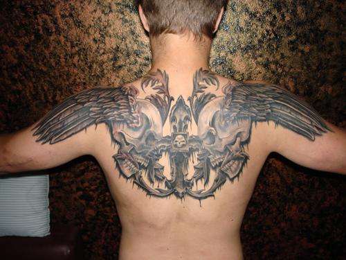 Affliction Back tattoo