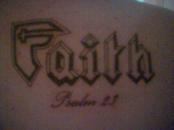 Faith tattoo