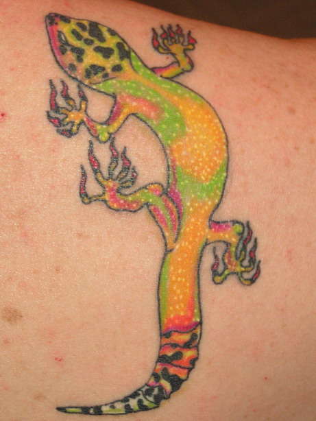Gecko 1st tat tattoo