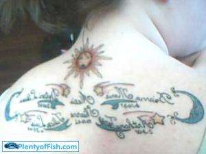 Sun, Moon and Stars tattoo