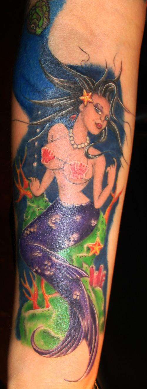 Tiny Mermaid tattoo
