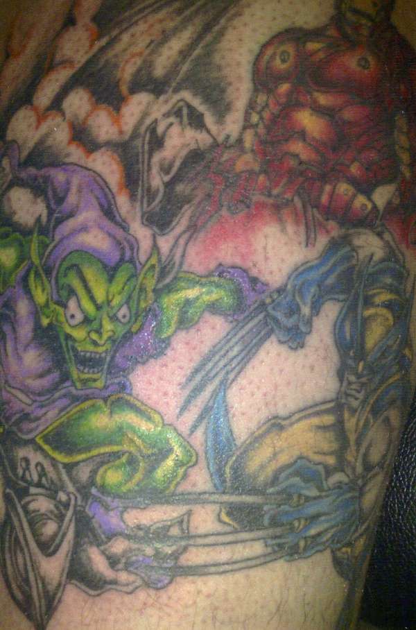 Portrait of the Green Goblin Tattoo by Laz Barath