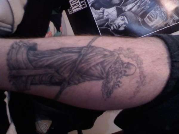 leg tattoo
