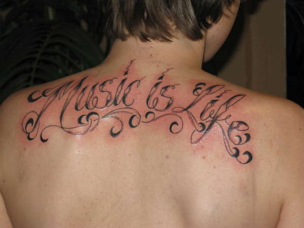 Music Is Life tattoo