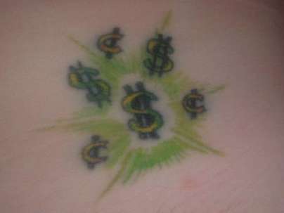 Money tattoo