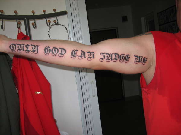 only god ... tattoo