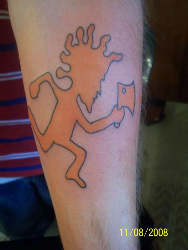 Orange Charcater tattoo