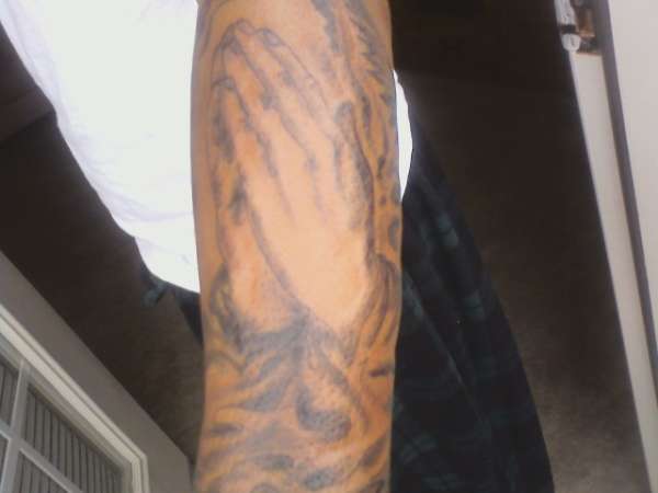 PRAYING HANDS tattoo