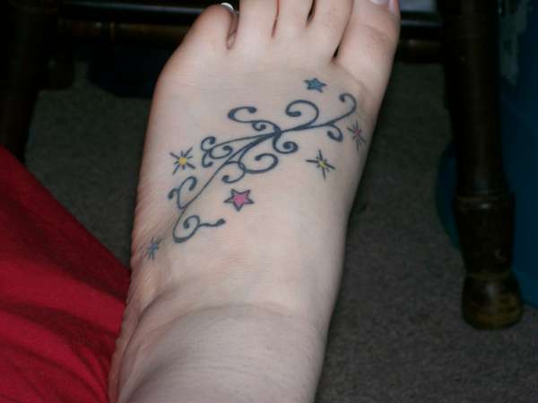 stars on my foot tattoo