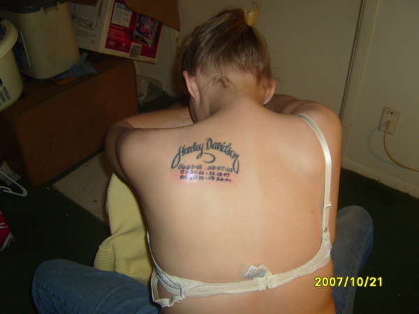 Memorial tattoo, family members tattoo