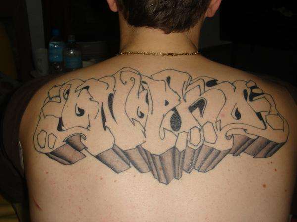 graffiti piece tattoo
