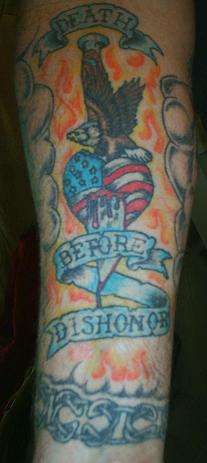 Death Before Dishonor tattoo