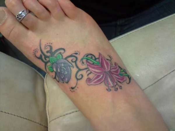 re-done foot tat tattoo