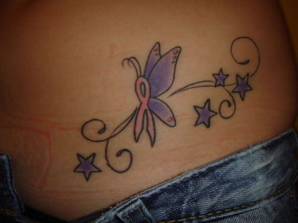 Breast Cancer Butterfly2 tattoo