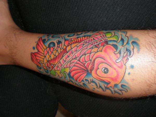 Here Fishy tattoo