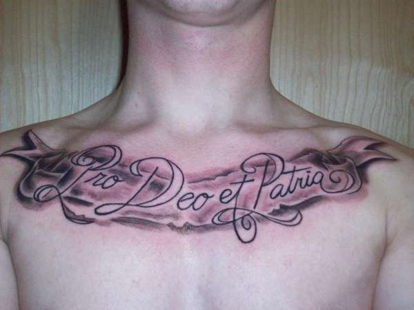 Pro Deo et Patria tattoo