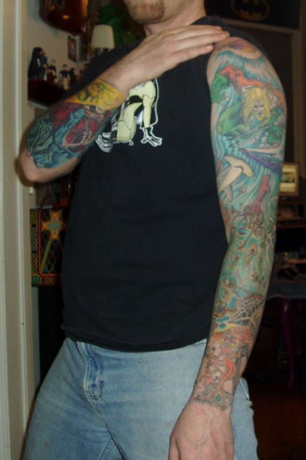 sea monkey habitat tattoo